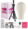 Perückenkopf 23(58cm),Neverland Beauty Perücke kopf mit Perückenständer,Perücke machen Mannequin Kopf mit übungskopf ständer,T-Stifte und Haarbürste