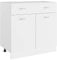 vidaXL - Armario de Cocina (aglomerado, 80 x 46 x 81,5 cm), Color Blanco