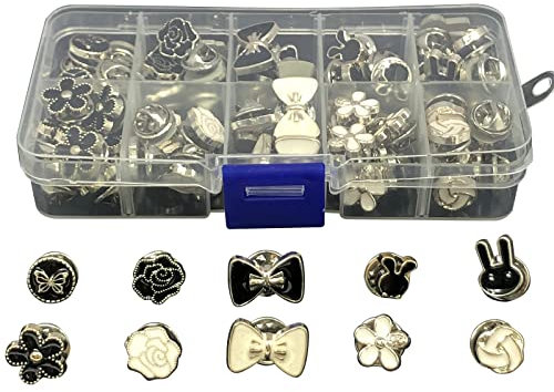 74 broche femme vetement, Boutons de Broche de Chemise,broche pins Couleur différente forme différente