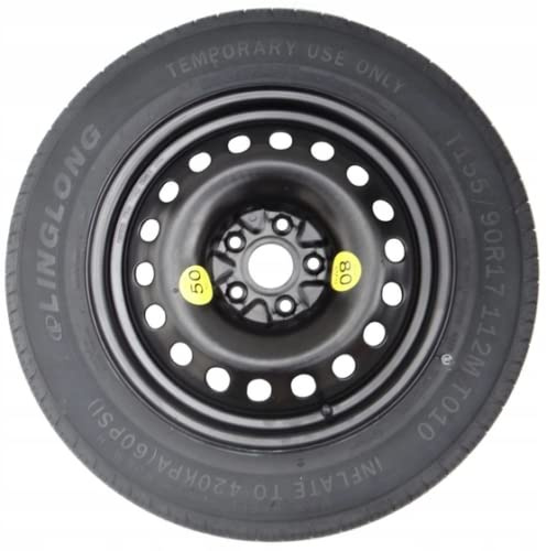 Notrad 16 Kompatibel mit VW GOLF 5, 6, 7, 8, Caddy, Passat, Touran, SEAT LEON, TOLEDO, AUDI A3, SKODA OCTAVIA