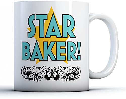 Finger prints - Star Baker! - Baking Gift Mug, Ceramic, 11fl.oz.