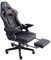 Gaming Stuhl im modernen Racing-Design mit ausziehbarer Fußstütze Gaming Chair mit verstellbaren Design Armlehnen ergonomischer Schreibtischstuhl mit extra Stützkissen, Farbe:Schwarz/Military -Rosa