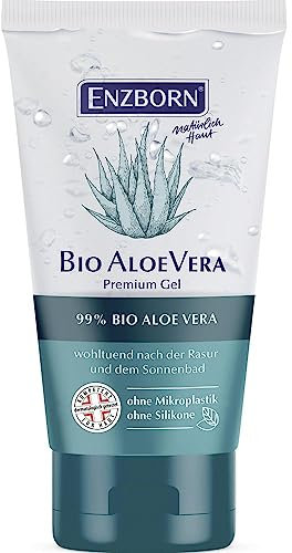 Enzborn Bio Aloe Vera Gel 30 ml | Praktische Reisegrösse | Ideal für die Handtasche | Feuchtigkeitsspendend | lindert Sonnenbrand | 4 x 30 ml = 120 ml