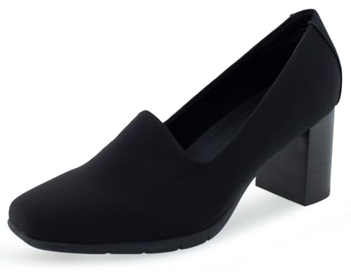 Aerosoles Midnight High Heeled Pump, Black Stretch, 8.5M