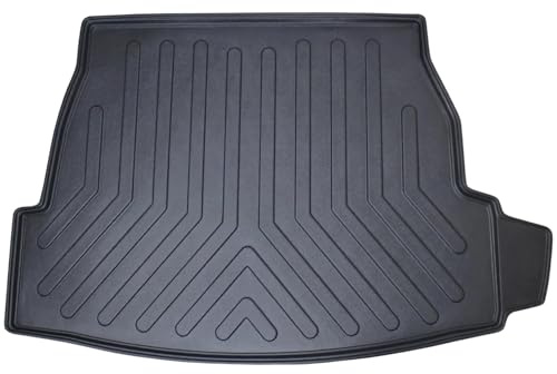 Trimak Passgenau 3D Kofferraumwanne Kompatibel mit Toyota Rav 4 5 Gen ab 2018 Kofferraummatte Schutzmatte Auto Zubehör Antirutschmatte Kantenschutz Kofferraumwann TPE Gummi Dauerhaft Schwarz