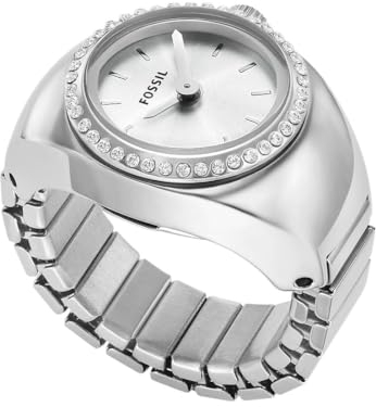 Fossil Watch Ring for Women, Quartz movement with Stainless steel Strap