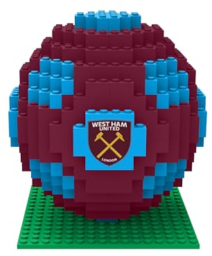 FOCO Offizielles Lizenzprodukt West Ham United FC BRXLZ XL-Steine 3D-Fußball-Aufbau BAU-Set