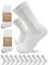 sogzz Tennissocken | 10 Paar | Herren Damen 80% Baumwolle, Sportsocken, Arbeitssocken, Tennis Sport Freizeit Arbeit Socken Unisex, Modell: Sport Basic, 43-46, Weiß