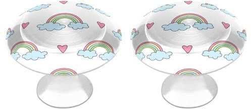 Tilivyx Door Knobs Decorative Multicolor Rainbow 1 pcs(2 Drawer Handles)
