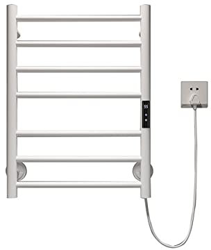 Portasciugamani riscaldato, Scaldasalviette Display Digitale Radiatore Portasciugamani 7 Barre Scala Asciugamani Scaldasalviette Elettrico Temporizzatore Temperatura Regolabile Radiatore Scaldasalvie