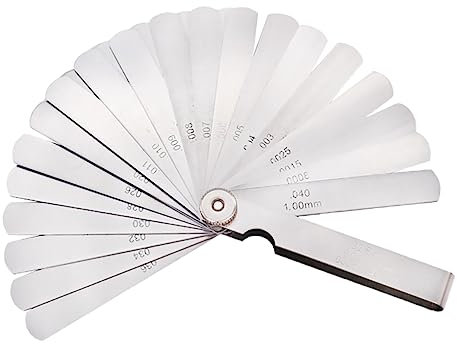 JECOMPRIS Stainless Steel Feeler Gauge Metric Imperial Measuring Tool for Designers Engineers Mechanics