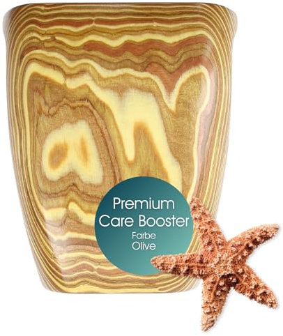 TUNZE Premium Care Booster Olive I bequeme Griffhilfe für TUNZE Care Magnet I Scheibenreiniger mit abgerundeten Klingen I Algenmagnet mit stark minimierter Kratzgefahr I Aquariumglas-Reiniger