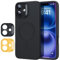 ESR for iPhone 16 Case with MagSafe, Supports Magnetic Charging, Smooth & Slim Silicone Case, Shockproof, Full Screen and Camera Protection, Anti-Scratch, Soft Microfiber Lining, Cloud Series, Black