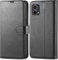 KP TECHNOLOGY Moto G85 Case, Motorola G85 5G Book Flip Leather Wallet Cover with Card Slots for Motorola Moto G85 5G (BLACK)