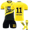 FLGXSTP Personalisiertes Dortmund BVB Football Trikot Kinder Erwachsene Fussball Trikots & Shorts mit GRATIS Name Nummer Fußball Trikot