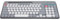Game Keyboard Mouse Set Dual Mode Wireless Keyboard Mouse Vintage Round Keycaps Keyboard and Mouse for Game Type with Full Size Keyboard Hotkeys