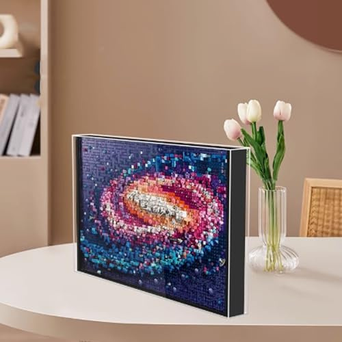 CHIFENMS Lego 31212 Galaxy Transparente Acryl Vitrine staubresistent, stapelbar, Fotorahmen-Anhänger (nur Verpackung)