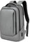 Laptop Business Rucksack Herren mit 15,6 Zoll laptopfach mit USB-Ladeanschluss Diebstahlsicher Handgepäck Tagesrucksack Wasserabweisende Multifunktion Laptoptasche für Arbeit Schule Reisen Grau