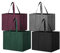 WWW 4 Pack Shopping Bags,Reusable Grocery Shopping Bag,Washable,41x26x33cm Large Reusable Grocery Tote Bags, Tote Bag with Handles Foldable, Shopping Bags for Daily Life Picnic Camping,4-color