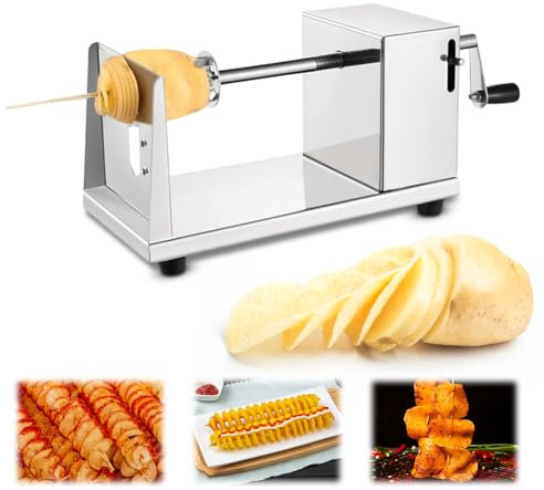 Spiralschneider Kartoffelschneider - Kartoffelspiralenschneider, Manuelle Spiral Kartoffelschneider, Spiralkartoffelschneider Geeignet für Kartoffel Gurke Karotte Obst Gemüse Tornado Chips