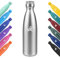 KollyKolla Borraccia Termica 750ml, Bottiglia Acqua in Acciaio Inox, Termos senza BPA, Riutilizzabile, Bottiglia Termica Metallo per Sportiva, Adulto, Scuola, Palestra, Viaggi - Acciaio Inossidabile