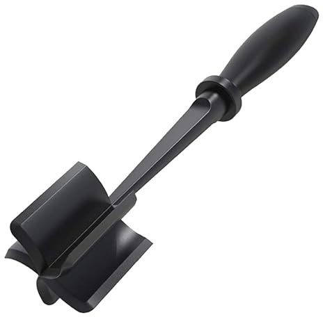 Picadora de Carne Manual,Profesional Negro Machacador de Carne con Cabezal de 5 Cuchillas Trituradora de Alimentos Duradera Ideal para Preparar Hamburguesas,Verduras y Carnes,Accesorio de Cocina