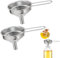 2 Pièces Petit Entonnoir Cuisine, 8mm Entonnoirs En Acier Inoxydable Pour Fiole À Liqueur Flasque De Cuisine Avec Longue Poignée, Entonnoir À Confiture Pour De Liquid
