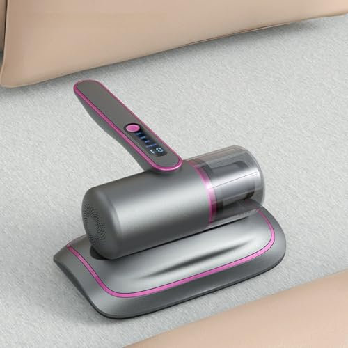 acfeco Milbensauger für Matratzen, Milbenstaubsauger mit UV-C Licht, 10.000Pa, Hausstaubmilben Sauger entfernt 99% Aller Milben, mit Schmutzbehälter 185 ml, für Bett Sofa Kinderbett