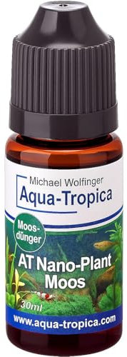 Nano-Plant Moos Flüssigdünger für Aquarienmoose 30 ml für 6000 Liter – Spezialdünger ohne Nitrat & Phosphat – Für Garnelen & Nano-Aquarien – Fördert Mooswachstum & sattgrüne Moose