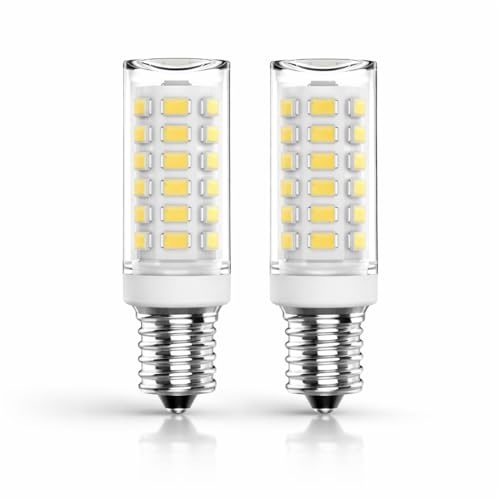 HARRFUNN E14 LED Bulb, 3W SES Screw, 250 Lumens, Pack of 2, for Fridge, Cooker Hood, Salt Lamp, Ceiling, Non-Dimmable, 28W Halogen Equivalent (Warm White 2700K)
