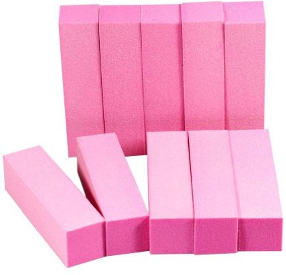 Micro Trader 10 Purple Pink Buffer Sanding Block File Nail Art Tip Tool - 9.5