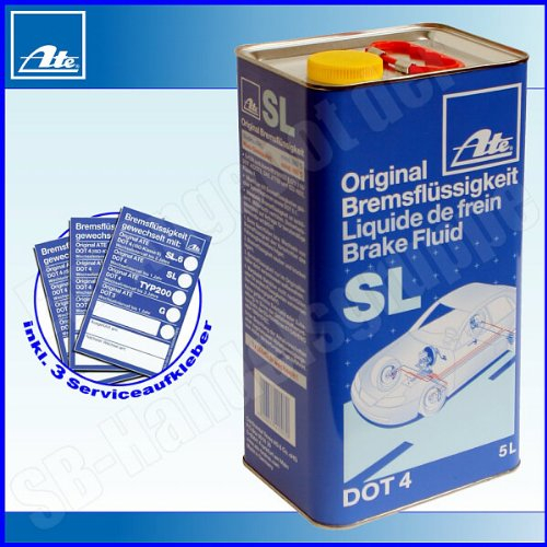 ATE Bremsflüssigkeit Brake Fluid DOT4 5 Liter DOT 4 SL 5L Kanister 5 L