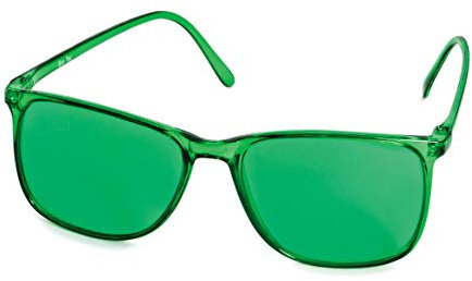 VANLO Farbtherapiebrille hellgrün Elegant - Erholungsbrille