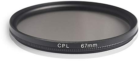 Ares Foto® Filtre polarisant Circulaire, Verre et Aluminium. pour Canon Sony Nikon Fujifilm Pentax Tamron Sigma Leica Olympus Panasonic (67mm)