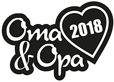 Plott Aufkleber Oma & Opa 2018 Sticker Familie Autoaufkleber Tuning Decal