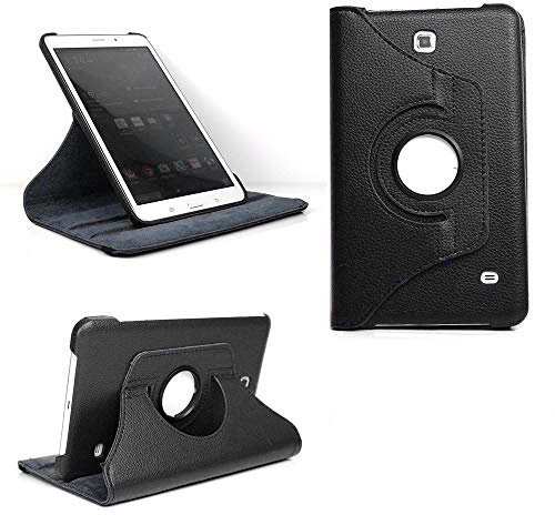 Todobarato24h Funda Compatible con Samsung Galaxy Tab 4 8.0 SM-T330 SM-T331 SM-T335 Negra Tablet GIRATORIA 360º
