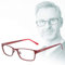 Edison & King Lesebrille Elements aus Metall, in 6 Farben, mit Premium Gläsern (rot, +2,00 dpt)