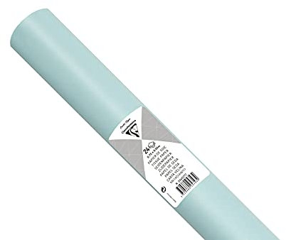 Clairefontaine 394027C - Rolle mit 24 Bogen Seidenpapier 18g, 50x75 cm, ideal für Bastelaktivitäten, DIY-Projekte und Verpackungen, wasserfest und säurefrei, 1 Rolle, Himmelblau