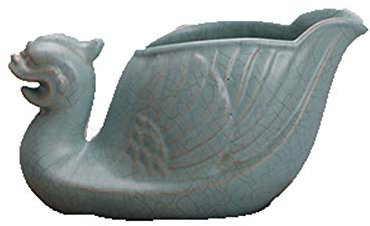 Fashion158 - Bicchiere in Porcellana, Motivo: dinasty, Unicorno e Fenice