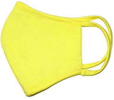Weri Spezials Gesichtsmaske Mundmaske Maske, Bandana,Multifunktionstuch, Staubmaske - Mund-,Atem-,Staub-, Gesichttuch, Mund-und Nase- Maske. Für Wandern Sport und Freizeit (L, Sonnen Gelb)