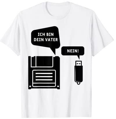 Ich bin Dein Vater USB Stick Diskette Computer Nerd Geschenk T-Shirt