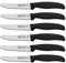 Sanelli Ambrogio, Set Coltelli da Tavola Supra, 6 Coltelli con Lama Dentata 11 cm, Affilatura a Controllo Laser e Manico Ergonomico, Coltelli Professionali Made in Italy