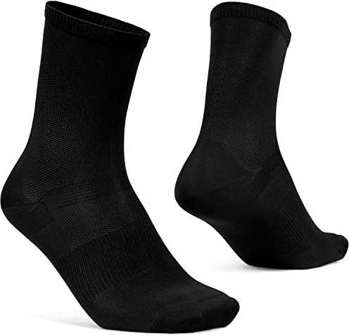 GripGrab Lightweight Airflow Sommer Radsocken - Atmungsaktiv, 10 Farben | CoolMax EcoMade Fasern, Open-Mesh Zonen, rutschfester Sitz - Kurz ca. 9 cm / Lang ca. 15 cm hoch, superleicht