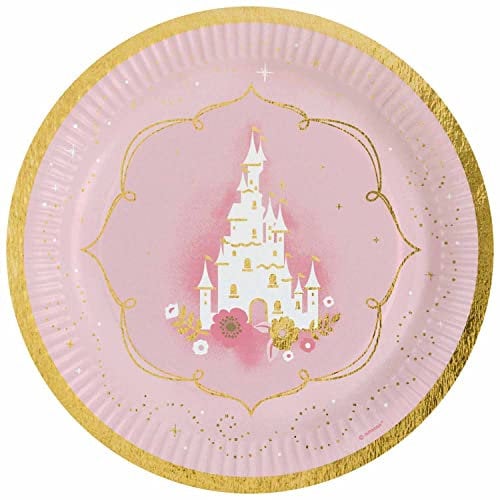 Amscan 9906311-66 - Princess for a Day Birthday Party Paper Plates - 8 Pack