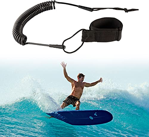 Helweet Surfboard Leash, Standup Paddle Leash, Surf Leash String, Surf Sup Board Leine, Paddle Board Fußseil, Wasserski Fußseil, Sicherheit Fußschlaufe, Surf Sicherheitsfuß Seil (55 x 3000mm)