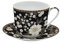 Easylife - Coffret Tasse Dejeuner en Porcelaine Fine Art Deco Flowers 40 CL