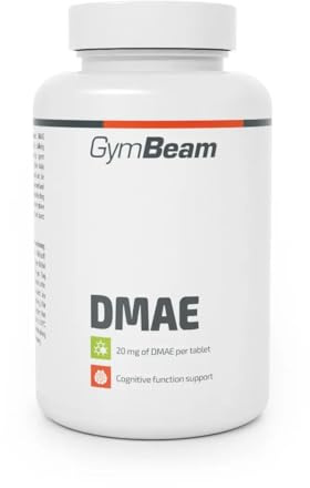 GymBeam DMAE (Tabletten) - 20mg pro Tagesdosis, Nootropika zur Verbesserung der kognitiven Funktionen und Konzentration,Vorstufe des Neurotransmitters Acetylcholin, 90 tabs
