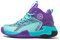 Scarpe da Basket per Bambini Ammortizzazione Alta Scarpe Sportive per attività all'aperto attive Traspiranti Leggere Antiscivolo Unisex 30-40S (34,Viola)