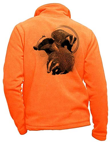 Pets-easy Dachs Custom Orange Fleece Jagdjacke - Größe 4XL Jagdjacke