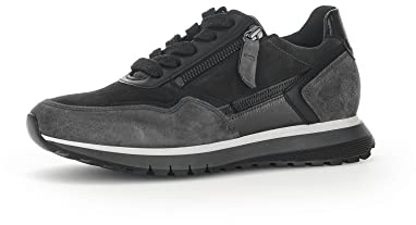 Gabor Damen Low-Top Sneaker, Frauen Halbschuhe,Komfortable Mehrweite (H)
